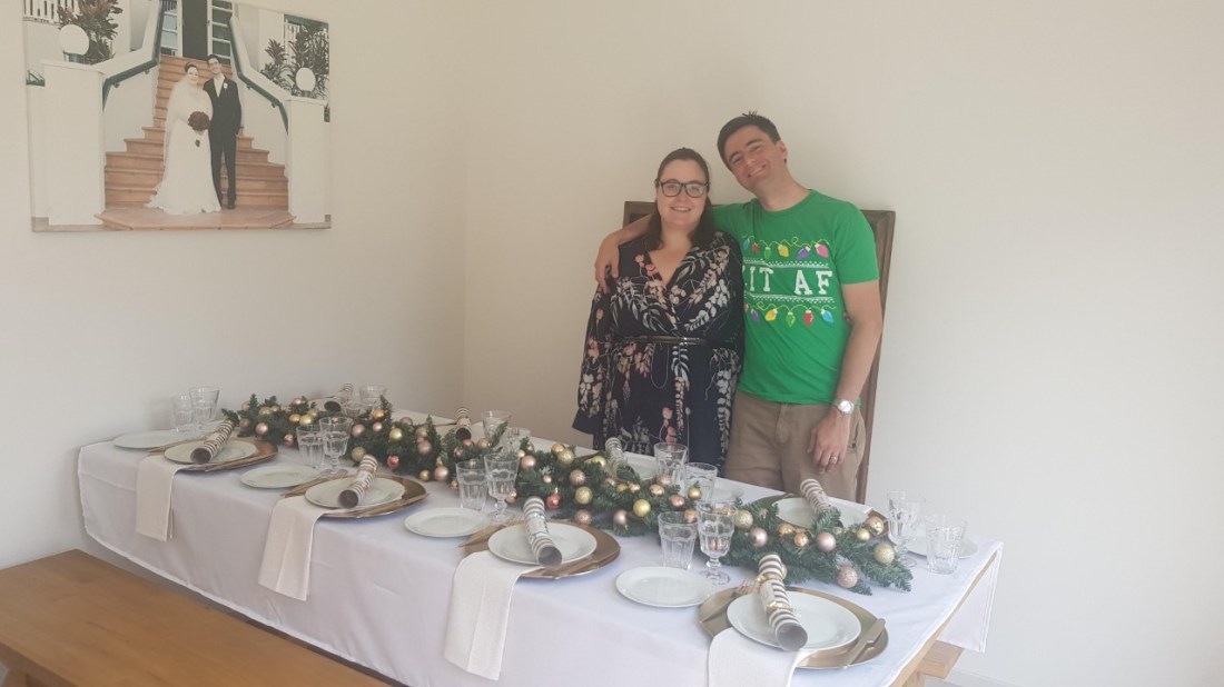 alex and greg xmas table